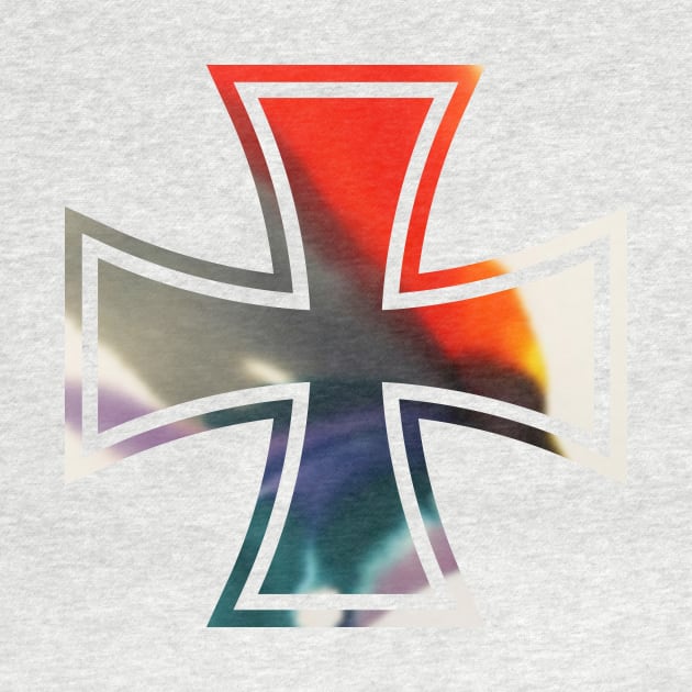 Iron Cross - Tie Dye - One by Toby Wilkinson